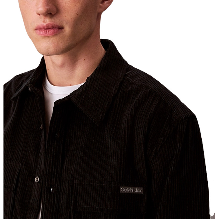 chemise homme  calvin klein m ls corduroy pocket relaxed s