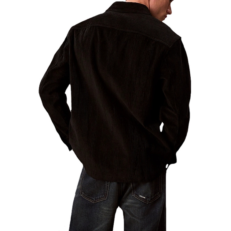 chemise homme  calvin klein m ls corduroy pocket relaxed s