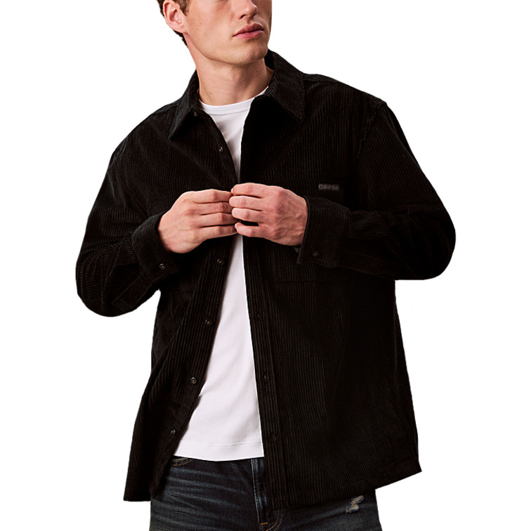 chemise homme  calvin klein m ls corduroy pocket relaxed s