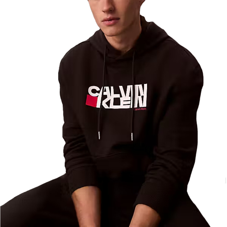 sweat-shirt homme  calvin klein m ls eu 350terry ck redbox gra
