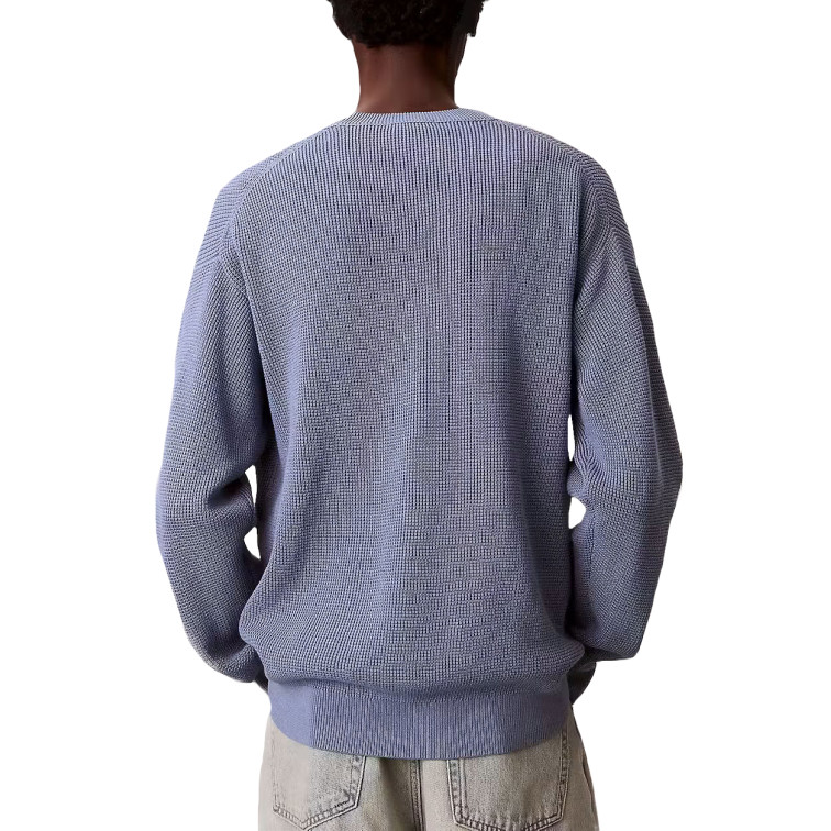 maillot homme  calvin klein m ls ez cotton waffle crwnk sw