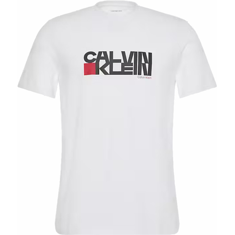 t-shirt homme  calvin klein m ss 30s eu ck redbox graphic