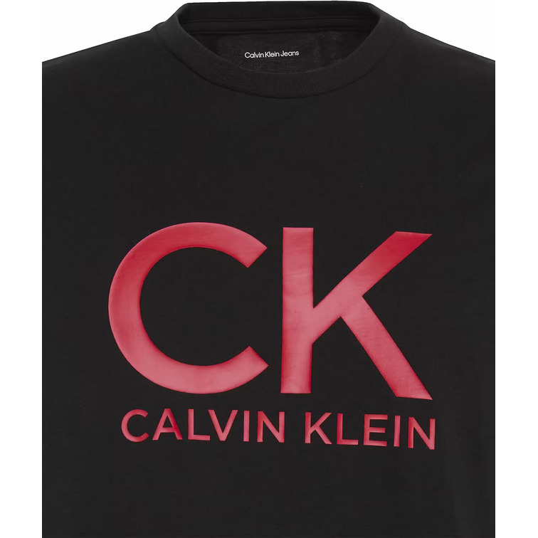 t-shirt homme  calvin klein m ss 30s eu ck calvin graphic