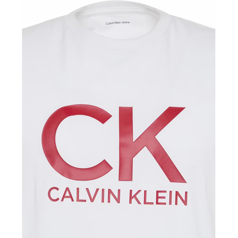 t-shirt homme  calvin klein m ss 30s eu ck calvin graphic