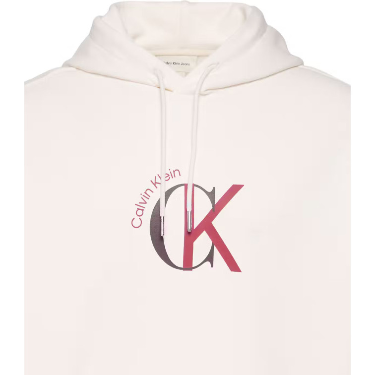 sweat-shirt homme  calvin klein m ls eu 350terry graphic hoodi