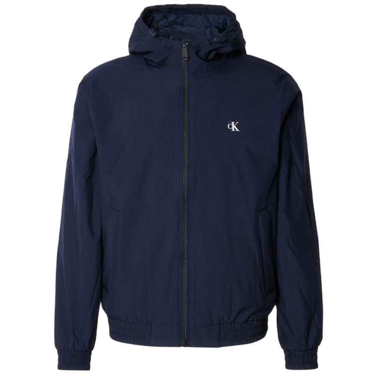 cazadora homme  calvin klein m ls hooded ripstop harrington
