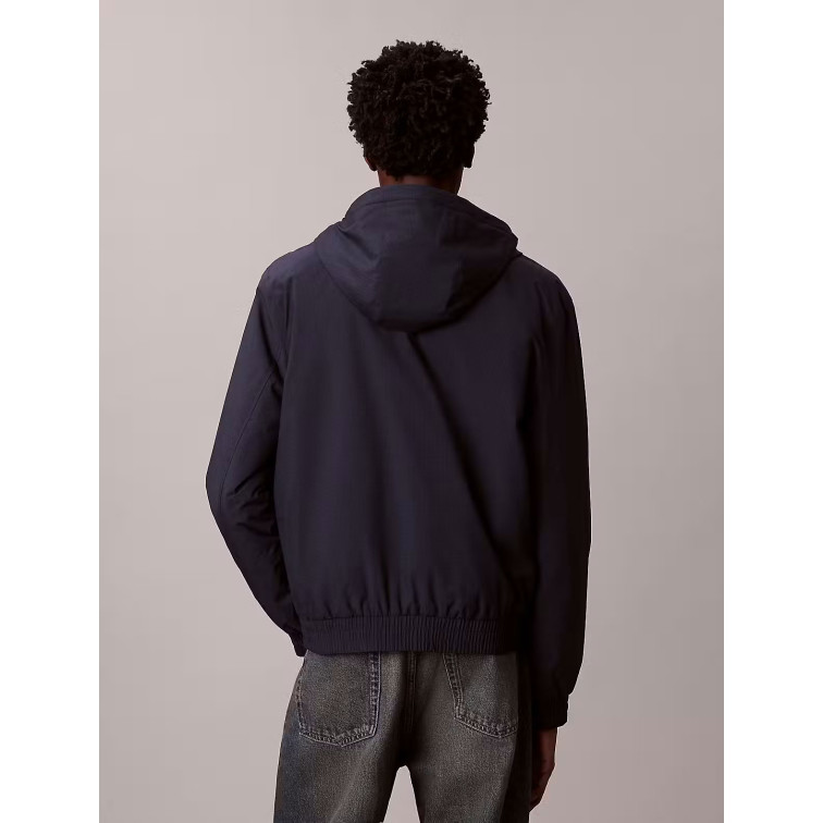 cazadora homme  calvin klein m ls hooded ripstop harrington