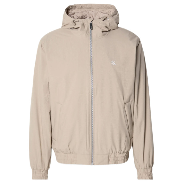 cazadora homme  calvin klein m ls hooded ripstop harrington