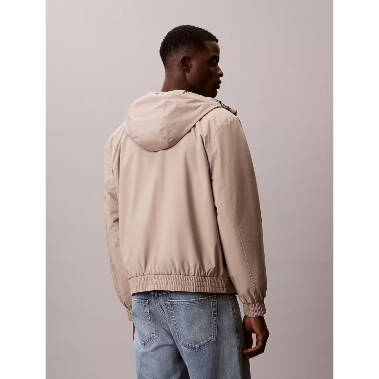 cazadora homme  calvin klein m ls hooded ripstop harrington