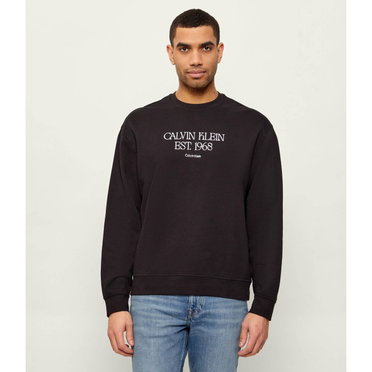 sweat-shirt homme  calvin klein m eu 350terry 1968 nyc graphic