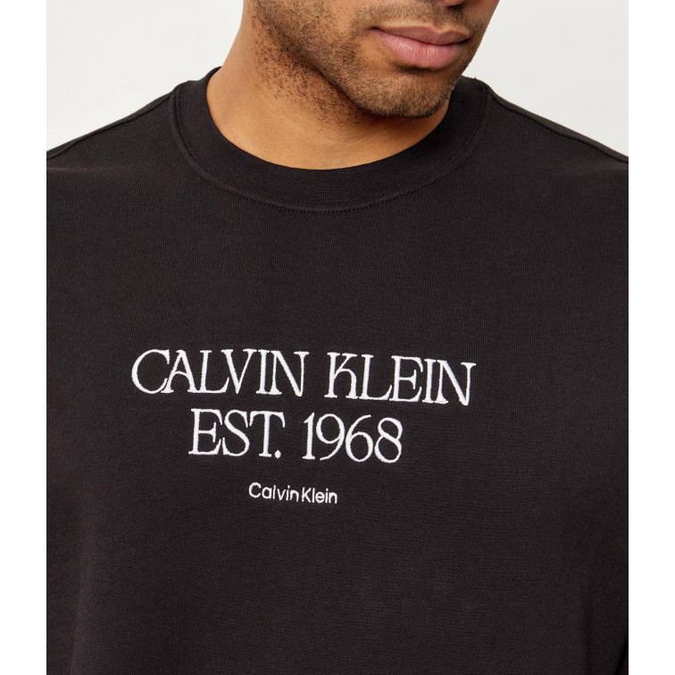 sweat-shirt homme  calvin klein m eu 350terry 1968 nyc graphic