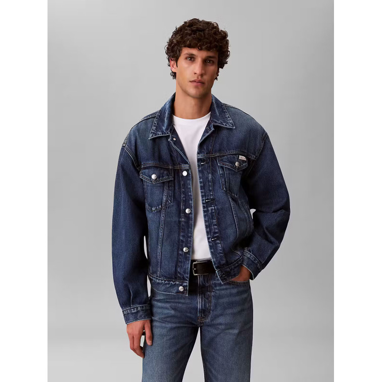 cazadora homme  calvin klein m 90s horizon trucker