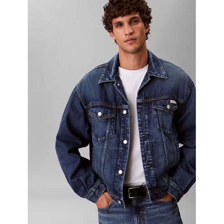 cazadora homme  calvin klein m 90s horizon trucker