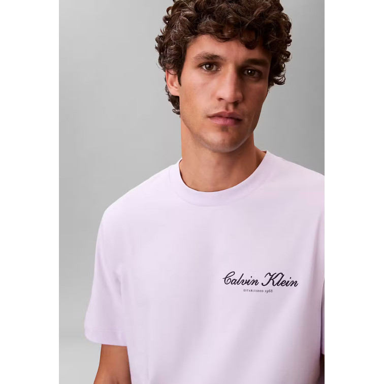 t-shirt homme  calvin klein m 20s march graphic seasonal f