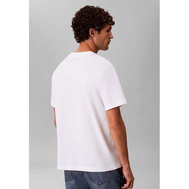 t-shirt homme  calvin klein m 20s march graphic seasonal f