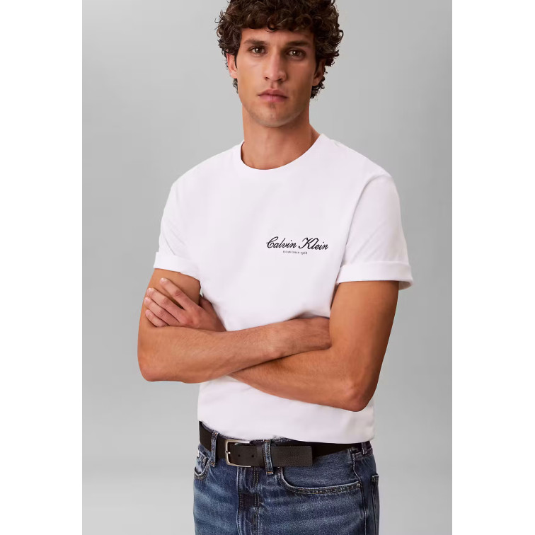 t-shirt homme  calvin klein m 20s march graphic seasonal f