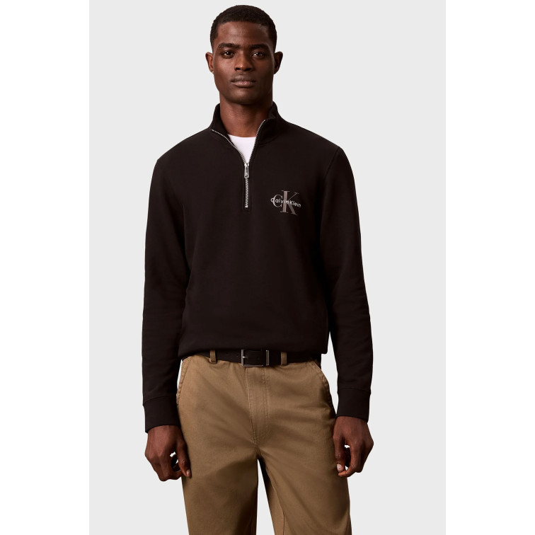 sweat-shirt homme  calvin klein m cl ls 350terry mcro mnlg qtr