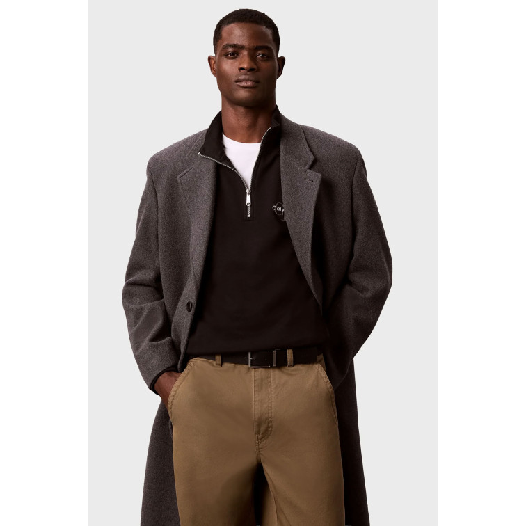 sweat-shirt homme  calvin klein m cl ls 350terry mcro mnlg qtr