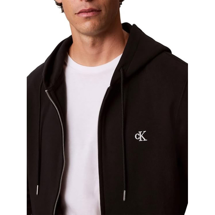 sweat-shirt homme  calvin klein m ls eu 350terry mnogrm fz hoo