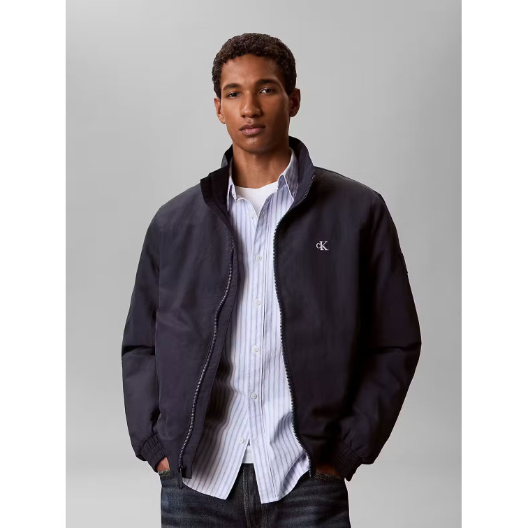 cazadora homme  calvin klein m ls padded nylon harrington j