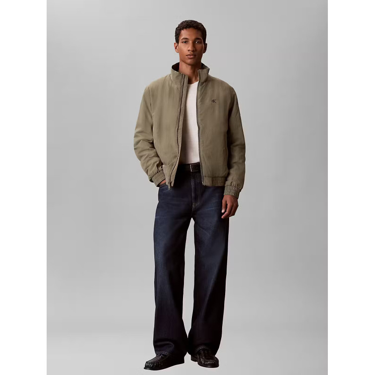 cazadora homme  calvin klein m ls padded nylon harrington j