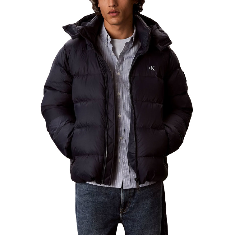 cazadora homme  calvin klein ls nyln zp off hod down pufr j