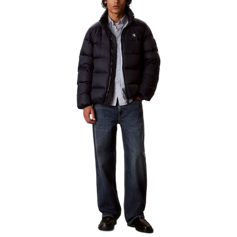 cazadora homme  calvin klein ls nyln zp off hod down pufr j
