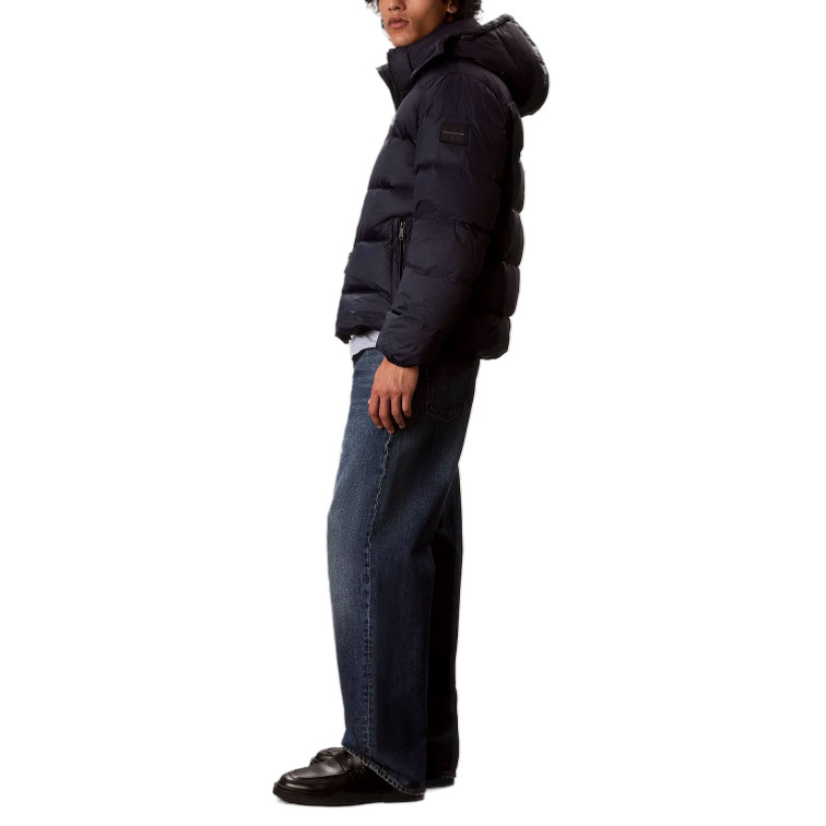 cazadora homme  calvin klein ls nyln zp off hod down pufr j