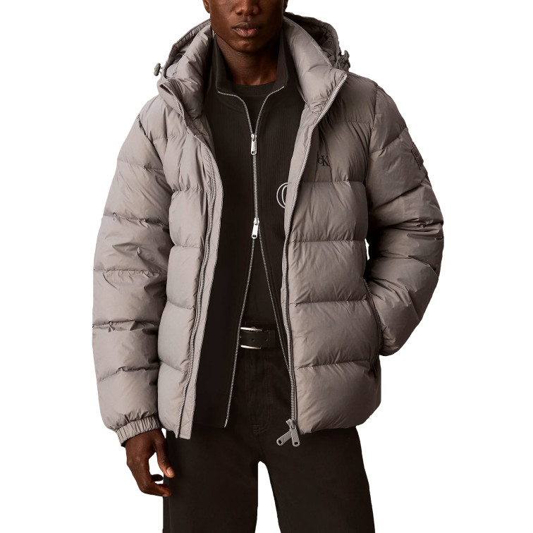 cazadora homme  calvin klein m ls nyln zp off hod down pufr