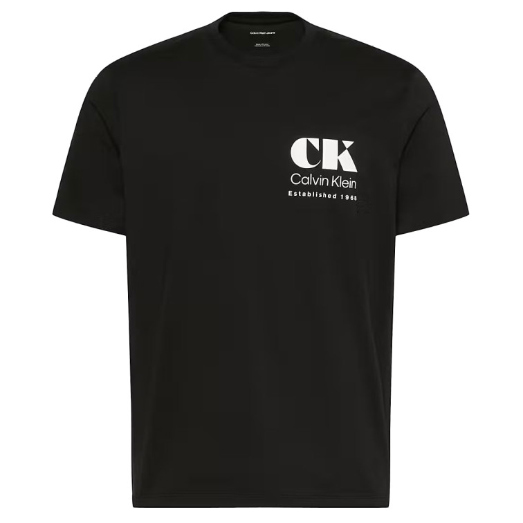 t-shirt homme  calvin klein m ss 30s eu ck resort graphic