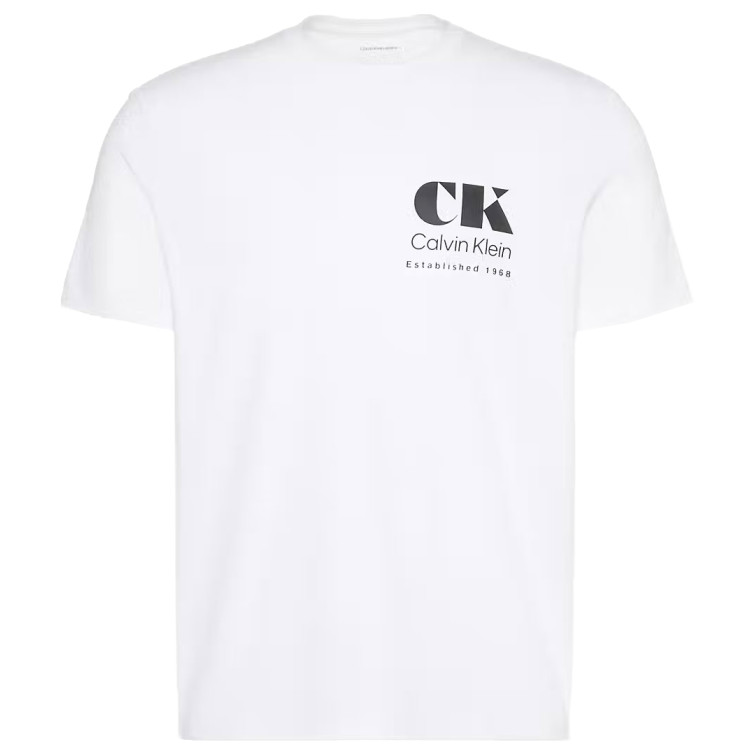 t-shirt homme  calvin klein m ss 30s eu ck resort graphic