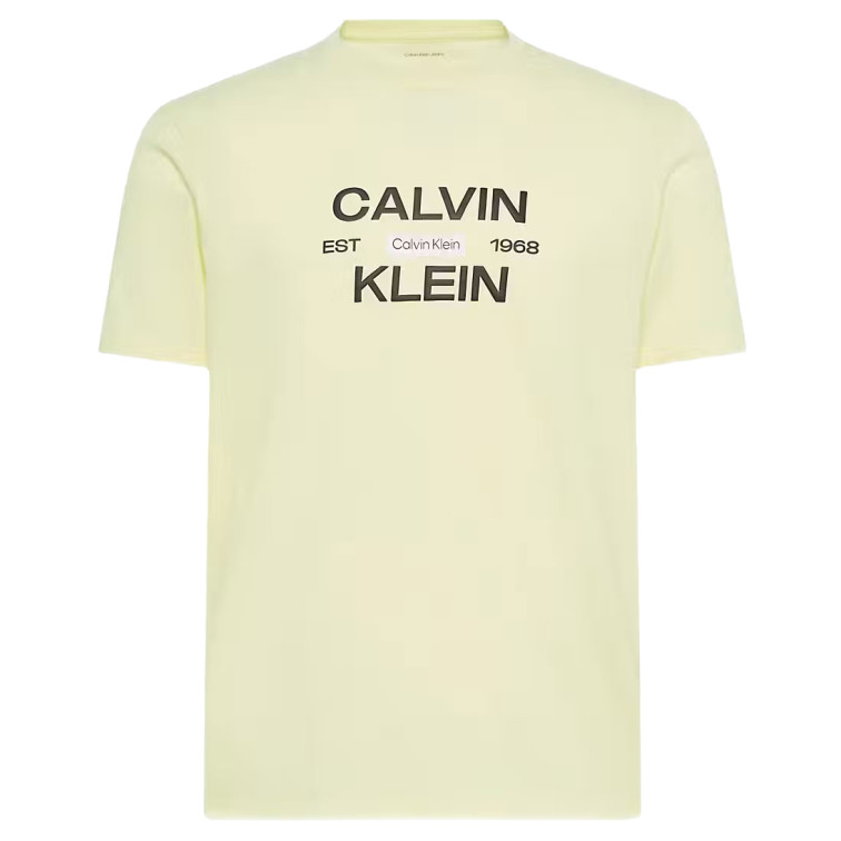 t-shirt homme  calvin klein m ss 30s eu calvinklein stack