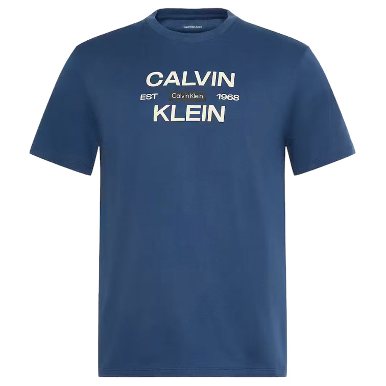 t-shirt homme  calvin klein m ss 30s eu calvinklein stack