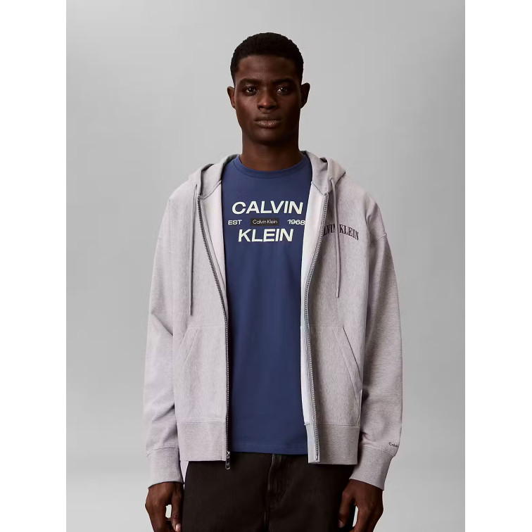 t-shirt homme  calvin klein m ss 30s eu calvinklein stack