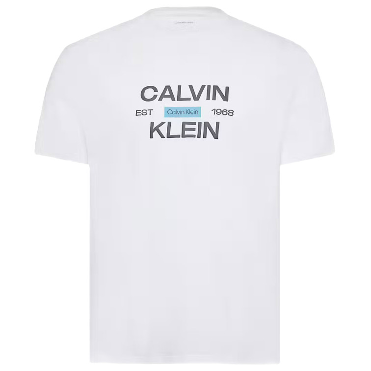 t-shirt homme  calvin klein m ss 30s eu calvinklein stack