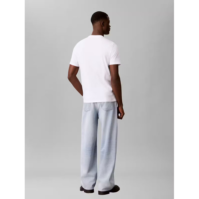 t-shirt homme  calvin klein ss 30s eu crest graphic tee