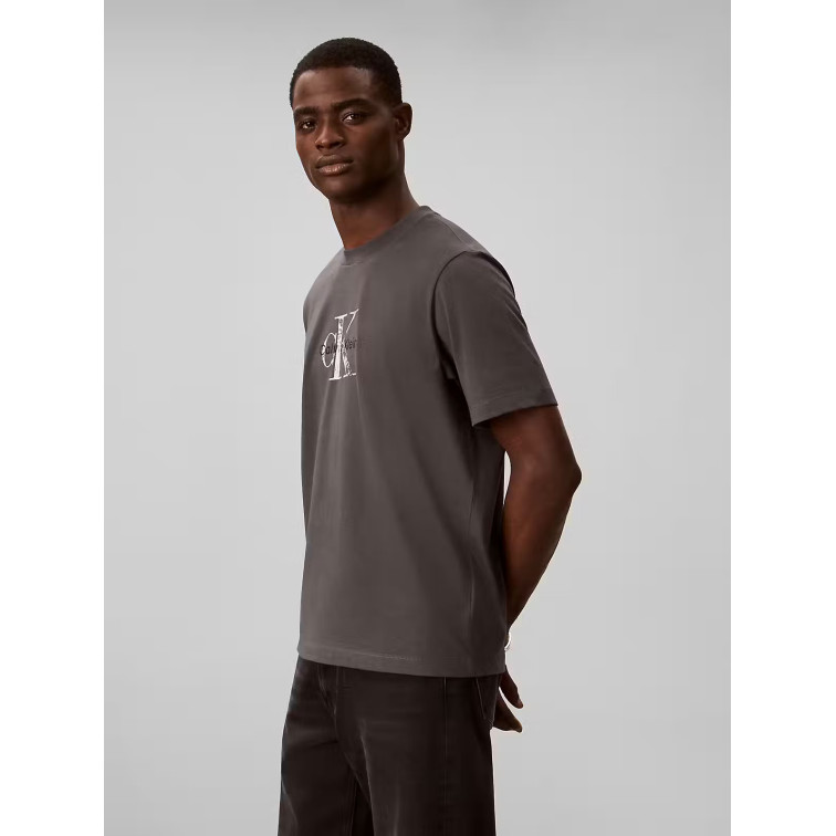 t-shirt homme  calvin klein ss 20s ez distressd mnlgo grap
