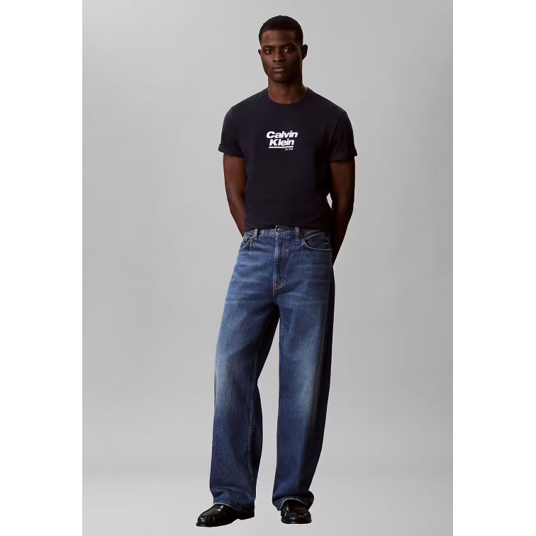 t-shirt homme  calvin klein m 30s eu wholesale jeans graph