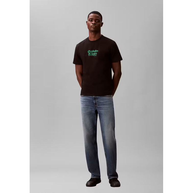 t-shirt homme  calvin klein m 30s eu wholesale jeans graph
