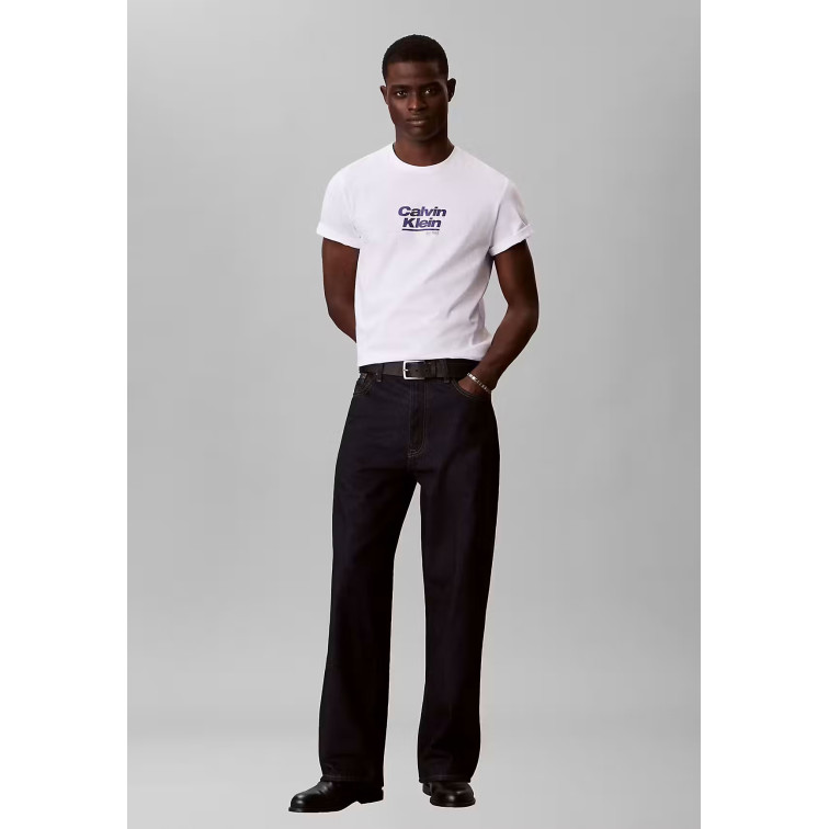 t-shirt homme  calvin klein m 30s eu wholesale jeans graph