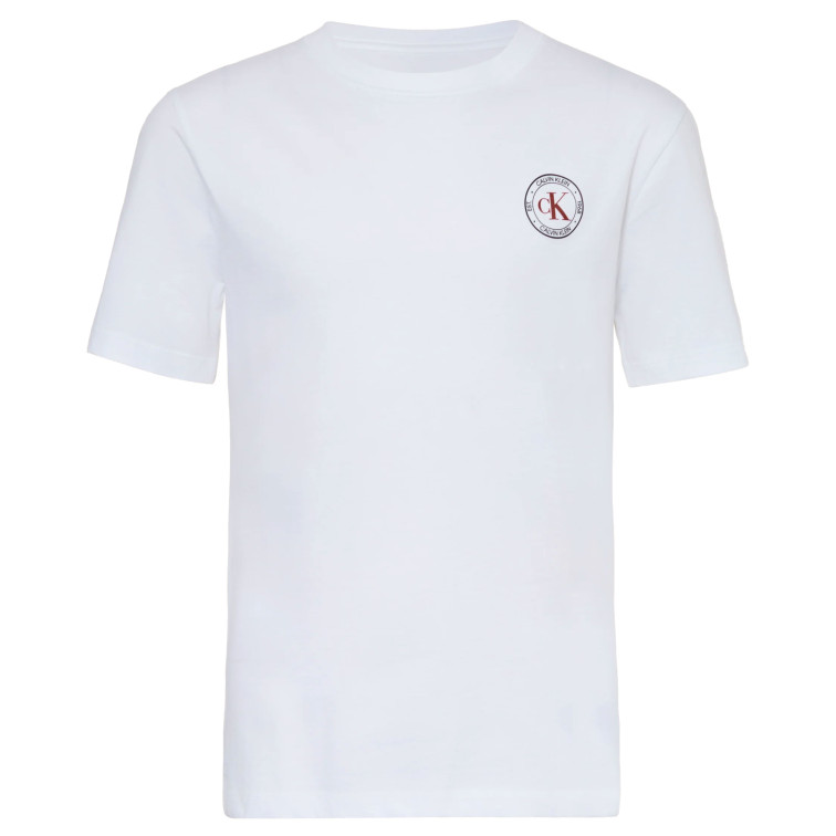 t-shirt garçon  calvin klein b ck small chest circle ss t-s