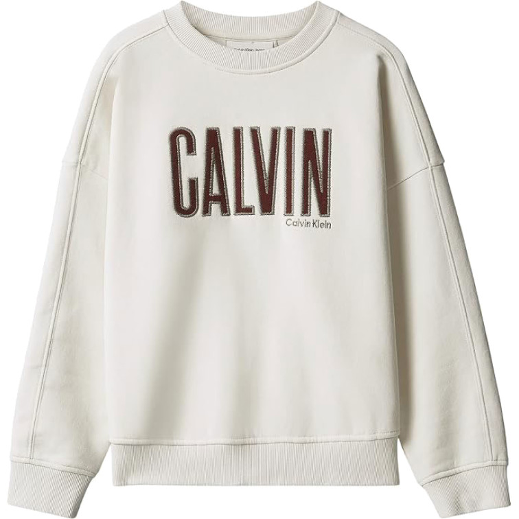 sweat-shirt garçon  calvin klein b calvin applique cn sweatshir