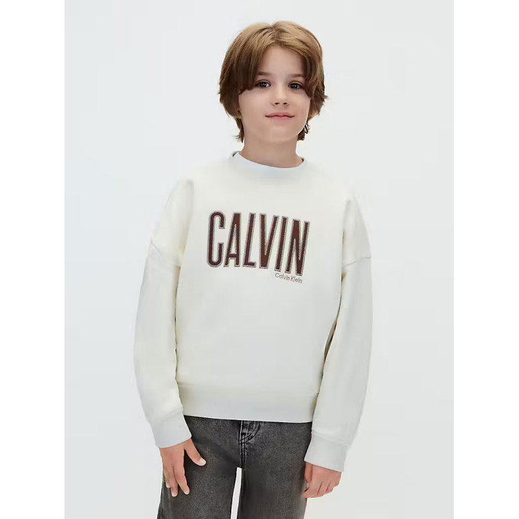 sweat-shirt garçon  calvin klein b calvin applique cn sweatshir