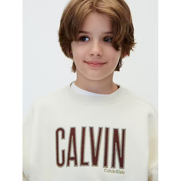 sweat-shirt garçon  calvin klein b calvin applique cn sweatshir