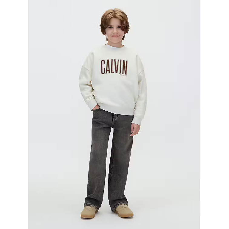 sweat-shirt garçon  calvin klein b calvin applique cn sweatshir