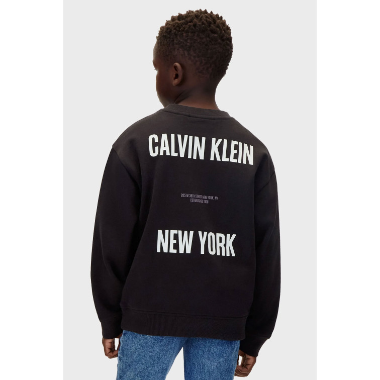 sweat-shirt garçon  calvin klein b back print cn sweatshirt