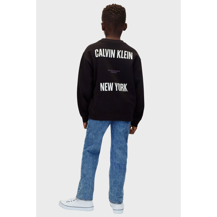 sweat-shirt garçon  calvin klein b back print cn sweatshirt