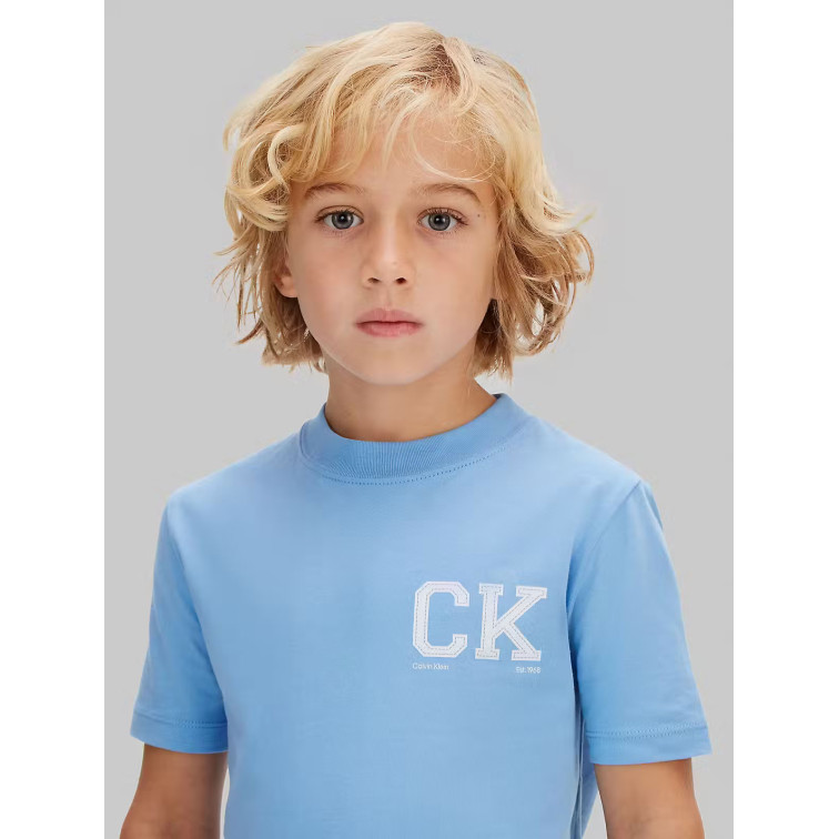 t-shirt garçon  calvin klein b ck chest logo ss t-shirt