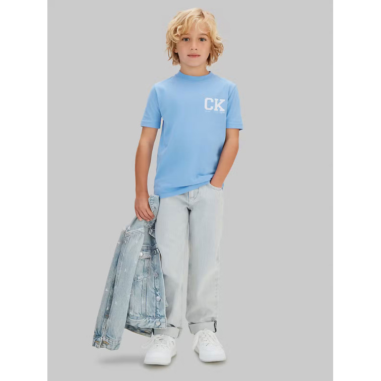 t-shirt garçon  calvin klein b ck chest logo ss t-shirt