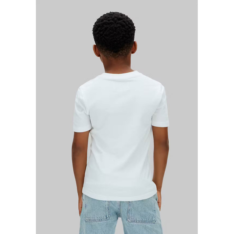 t-shirt garçon  calvin klein b stacked logo ss t-shirt